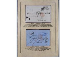 1762/1870 (ca.), DER GRENZÜBERGANG FORBACH/SAARBRÜCKEN, Ausstellungssammlung mit rund 230 Belegen, dabei Briefe aus bzw. nach