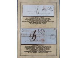 1762/1870 (ca.), DER GRENZÜBERGANG FORBACH/SAARBRÜCKEN, Ausstellungssammlung mit rund 230 Belegen, dabei Briefe aus bzw. nach