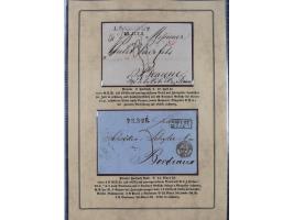 1762/1870 (ca.), DER GRENZÜBERGANG FORBACH/SAARBRÜCKEN, Ausstellungssammlung mit rund 230 Belegen, dabei Briefe aus bzw. nach