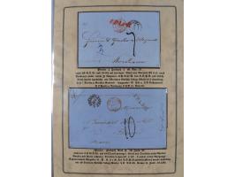 1762/1870 (ca.), DER GRENZÜBERGANG FORBACH/SAARBRÜCKEN, Ausstellungssammlung mit rund 230 Belegen, dabei Briefe aus bzw. nach