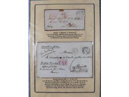 1762/1870 (ca.), DER GRENZÜBERGANG FORBACH/SAARBRÜCKEN, Ausstellungssammlung mit rund 230 Belegen, dabei Briefe aus bzw. nach