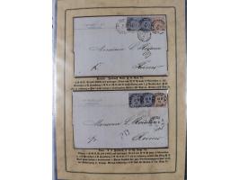 1762/1870 (ca.), DER GRENZÜBERGANG FORBACH/SAARBRÜCKEN, Ausstellungssammlung mit rund 230 Belegen, dabei Briefe aus bzw. nach