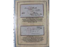 1762/1870 (ca.), DER GRENZÜBERGANG FORBACH/SAARBRÜCKEN, Ausstellungssammlung mit rund 230 Belegen, dabei Briefe aus bzw. nach