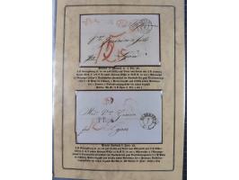 1762/1870 (ca.), DER GRENZÜBERGANG FORBACH/SAARBRÜCKEN, Ausstellungssammlung mit rund 230 Belegen, dabei Briefe aus bzw. nach
