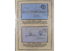 1762/1870 (ca.), DER GRENZÜBERGANG FORBACH/SAARBRÜCKEN, Ausstellungssammlung mit rund 230 Belegen, dabei Briefe aus bzw. nach