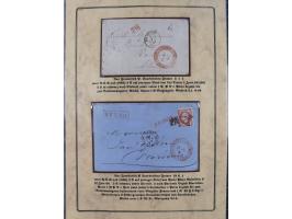 1762/1870 (ca.), DER GRENZÜBERGANG FORBACH/SAARBRÜCKEN, Ausstellungssammlung mit rund 230 Belegen, dabei Briefe aus bzw. nach