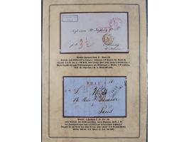 1762/1870 (ca.), DER GRENZÜBERGANG FORBACH/SAARBRÜCKEN, Ausstellungssammlung mit rund 230 Belegen, dabei Briefe aus bzw. nach