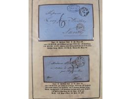 1762/1870 (ca.), DER GRENZÜBERGANG FORBACH/SAARBRÜCKEN, Ausstellungssammlung mit rund 230 Belegen, dabei Briefe aus bzw. nach