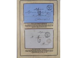 1762/1870 (ca.), DER GRENZÜBERGANG FORBACH/SAARBRÜCKEN, Ausstellungssammlung mit rund 230 Belegen, dabei Briefe aus bzw. nach