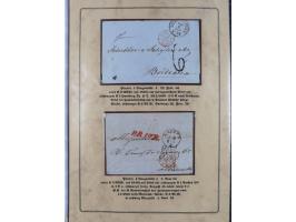 1762/1870 (ca.), DER GRENZÜBERGANG FORBACH/SAARBRÜCKEN, Ausstellungssammlung mit rund 230 Belegen, dabei Briefe aus bzw. nach