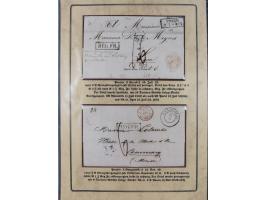 1762/1870 (ca.), DER GRENZÜBERGANG FORBACH/SAARBRÜCKEN, Ausstellungssammlung mit rund 230 Belegen, dabei Briefe aus bzw. nach