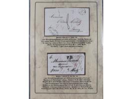 1762/1870 (ca.), DER GRENZÜBERGANG FORBACH/SAARBRÜCKEN, Ausstellungssammlung mit rund 230 Belegen, dabei Briefe aus bzw. nach
