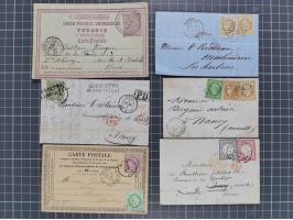 1860/1945 (approx.), old accumulation of several hundred letters, fronts, cards and postal stationery, including much oversea