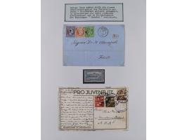 1897/1945, Zuschlags- und Wohltätigkeitsausgaben, interessante Sammlun, dabei Schweiz I-III und 117 FDC, USA Columbus-Satz (t