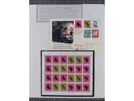 1897/1945, Zuschlags- und Wohltätigkeitsausgaben, interessante Sammlun, dabei Schweiz I-III und 117 FDC, USA Columbus-Satz (t