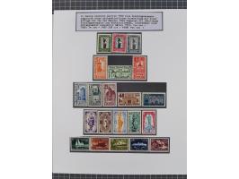 1897/1945, Zuschlags- und Wohltätigkeitsausgaben, interessante Sammlun, dabei Schweiz I-III und 117 FDC, USA Columbus-Satz (t