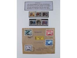 1897/1945, Zuschlags- und Wohltätigkeitsausgaben, interessante Sammlun, dabei Schweiz I-III und 117 FDC, USA Columbus-Satz (t