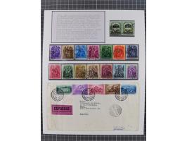 1897/1945, Zuschlags- und Wohltätigkeitsausgaben, interessante Sammlun, dabei Schweiz I-III und 117 FDC, USA Columbus-Satz (t