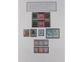 1897/1945, Zuschlags- und Wohltätigkeitsausgaben, interessante Sammlun, dabei Schweiz I-III und 117 FDC, USA Columbus-Satz (t