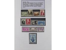 1897/1945, Zuschlags- und Wohltätigkeitsausgaben, interessante Sammlun, dabei Schweiz I-III und 117 FDC, USA Columbus-Satz (t