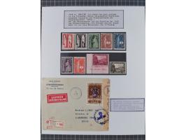 1897/1945, Zuschlags- und Wohltätigkeitsausgaben, interessante Sammlun, dabei Schweiz I-III und 117 FDC, USA Columbus-Satz (t