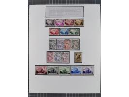 1897/1945, Zuschlags- und Wohltätigkeitsausgaben, interessante Sammlun, dabei Schweiz I-III und 117 FDC, USA Columbus-Satz (t