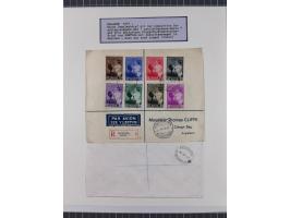 1897/1945, Zuschlags- und Wohltätigkeitsausgaben, interessante Sammlun, dabei Schweiz I-III und 117 FDC, USA Columbus-Satz (t