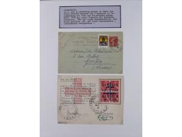 1897/1945, Zuschlags- und Wohltätigkeitsausgaben, interessante Sammlun, dabei Schweiz I-III und 117 FDC, USA Columbus-Satz (t