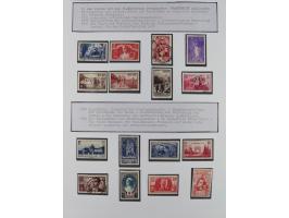 1897/1945, Zuschlags- und Wohltätigkeitsausgaben, interessante Sammlun, dabei Schweiz I-III und 117 FDC, USA Columbus-Satz (t