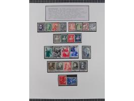 1897/1945, Zuschlags- und Wohltätigkeitsausgaben, interessante Sammlun, dabei Schweiz I-III und 117 FDC, USA Columbus-Satz (t