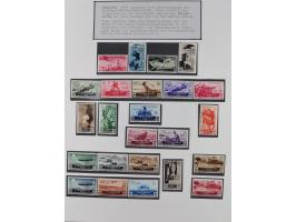 1897/1945, Zuschlags- und Wohltätigkeitsausgaben, interessante Sammlun, dabei Schweiz I-III und 117 FDC, USA Columbus-Satz (t