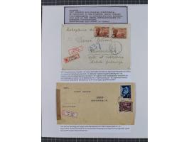 1897/1945, Zuschlags- und Wohltätigkeitsausgaben, interessante Sammlun, dabei Schweiz I-III und 117 FDC, USA Columbus-Satz (t