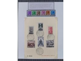 1897/1945, Zuschlags- und Wohltätigkeitsausgaben, interessante Sammlun, dabei Schweiz I-III und 117 FDC, USA Columbus-Satz (t