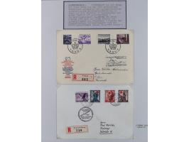 1897/1945, Zuschlags- und Wohltätigkeitsausgaben, interessante Sammlun, dabei Schweiz I-III und 117 FDC, USA Columbus-Satz (t