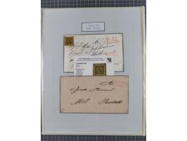 1851, 'Der Ausgabe-Monat der Badischen Briefmarken', interessante Sammlung mit über 60 Belegen einschließlich einiger spätere