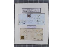1851, 'Der Ausgabe-Monat der Badischen Briefmarken', interessante Sammlung mit über 60 Belegen einschließlich einiger spätere