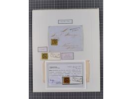 1851, 'Der Ausgabe-Monat der Badischen Briefmarken', interessante Sammlung mit über 60 Belegen einschließlich einiger spätere