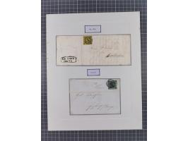 1851, 'Der Ausgabe-Monat der Badischen Briefmarken', interessante Sammlung mit über 60 Belegen einschließlich einiger spätere