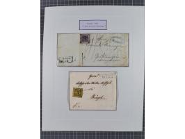 1851, 'Der Ausgabe-Monat der Badischen Briefmarken', interessante Sammlung mit über 60 Belegen einschließlich einiger spätere