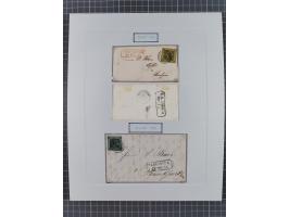 1851, 'Der Ausgabe-Monat der Badischen Briefmarken', interessante Sammlung mit über 60 Belegen einschließlich einiger spätere