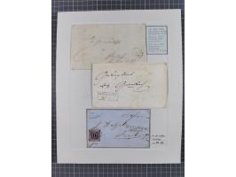 1851, 'Der Ausgabe-Monat der Badischen Briefmarken', interessante Sammlung mit über 60 Belegen einschließlich einiger spätere