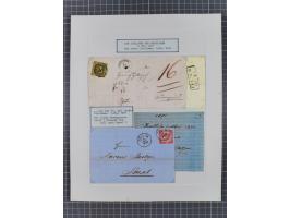 1851, 'Der Ausgabe-Monat der Badischen Briefmarken', interessante Sammlung mit über 60 Belegen einschließlich einiger spätere