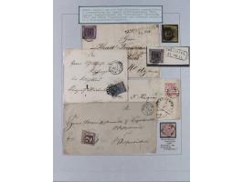 1849/1980, interessante kleine Partie mit auch etwas Ausland, dabei DR mit gestempeltem Herzstück aus Block 2, Eisbärblock, A