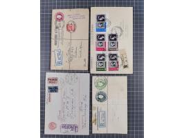 1849/1980, interessante kleine Partie mit auch etwas Ausland, dabei DR mit gestempeltem Herzstück aus Block 2, Eisbärblock, A