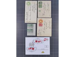 1849/1980, interessante kleine Partie mit auch etwas Ausland, dabei DR mit gestempeltem Herzstück aus Block 2, Eisbärblock, A