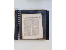 1750/1900 (ca.), Frankfurt am Main, reichhaltiger Sammlungsbestand mit rund 450 Belegen, dabei viele Postscheine der Brief- u