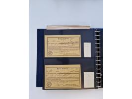 1750/1900 (ca.), Frankfurt am Main, reichhaltiger Sammlungsbestand mit rund 450 Belegen, dabei viele Postscheine der Brief- u