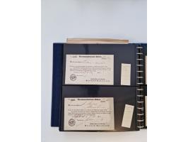 1750/1900 (ca.), Frankfurt am Main, reichhaltiger Sammlungsbestand mit rund 450 Belegen, dabei viele Postscheine der Brief- u