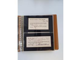 1750/1900 (ca.), Frankfurt am Main, reichhaltiger Sammlungsbestand mit rund 450 Belegen, dabei viele Postscheine der Brief- u