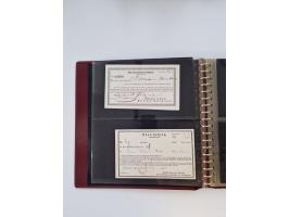 1750/1900 (ca.), Frankfurt am Main, reichhaltiger Sammlungsbestand mit rund 450 Belegen, dabei viele Postscheine der Brief- u